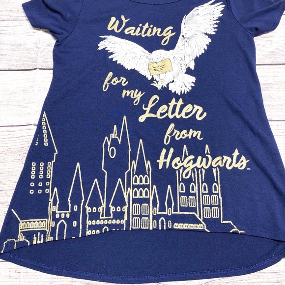 Wizarding World Harry Potter Waiting for my letter from Hogwarts Girls sz XL - Picture 7 of 10
